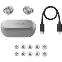 Technics EAH-AZ100-ES AZ100 True Wireless Earbuds with Magnetic Fluid Driver - Silver