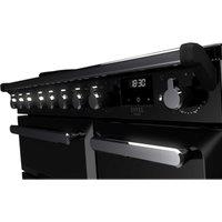 Rangemaster Estel Deluxe ESDL90EIP 90cm Induction Range Cooker - Gloss Black and Chrome