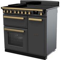 Rangemaster Estel Deluxe ESDL90EIP 90cm Induction Range Cooker - Slate & Brass