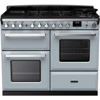 Rangemaster ESDLO110DFPMSBCM Estel Deluxe 110 Dual Fuel - Misty Blue with Chrome Trim