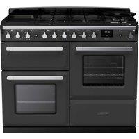 Rangemaster ESDLO110DFPSLTCM Estel Deluxe 110 Dual Fuel - Slate with Chrome Trim