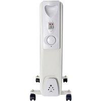 StayWarm F2602GR 3 Heat Settings 1500W 7 Fin Oil Radiator - Grey