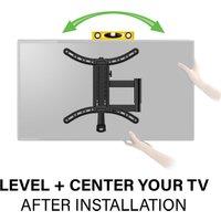 Sanus FMF418KIT VuePoint Full-motion TV Mount with 3m 4K HDMI Cable - Black