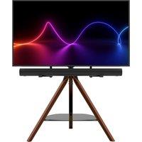 AVF FSLK1001HOXDWB Hoxton Sound Tripod TV & Soundbar Stand 32-70inch - Dark Wood