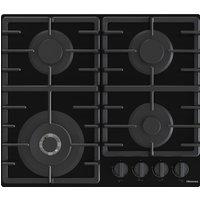 Hisense GG663BHF 60cm 4 Burner Gas Hob - Black