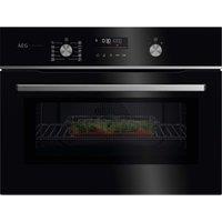 AEG GK6NK40FB 59.5cm Compact Combi Microwave Oven - Gloss Black
