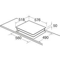 CDA HC6212FR 60cm 4 Zone Ceramic Hob