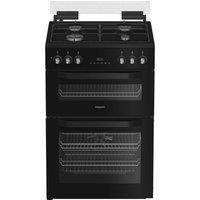 Hotpoint HDD6GDC2B1 Dual Fuel Double Oven Cooker - Black