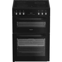 Hotpoint HDE6VDCASB1 60cm Electric Double Cooker - Black