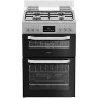 Hotpoint HDG6GDCW 60cm Gas Double Cooker - White
