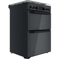 Hotpoint HDM67G0CCBUK 600mm Freestanding Double Gas Cooker