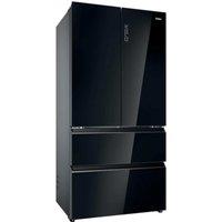 Haier FD 90 Series 7 American Style Fridge Freezer 60/40 No Frost - Glass Inox Look - HFR79F19DFGB