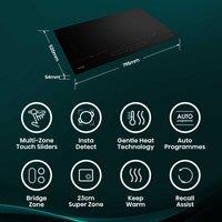 Hisense HI8432BSCWF Hi6 80cm 4 Zone Induction Hob - Black