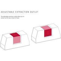 Caple INCH 60cm Integrated Hood - Silver Grey