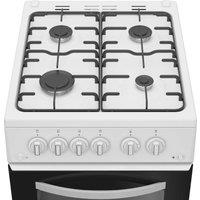 Indesit ITG5GMW 50cm Gas Twin Cooker with 4 Gas Burner Hob - White