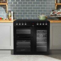 Beko 90cm Double Oven Range Cooker with 5 Ceramic Hobs - KDVC90K