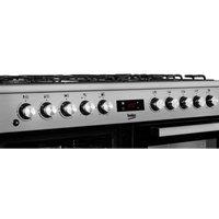 Beko 100cm Double Oven Range Cooker with 7 Burner Gas Hobs - KDVF100X