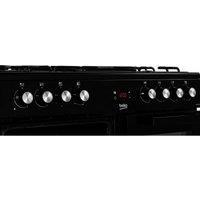 Beko 90cm Double Oven Range Cooker with 5 Burner Gas Hob - KDVF90K