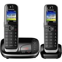 KXTGJ322EB Twin Handset Cordless Phone