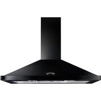 Rangemaster LEIHDC110BC 110cm Cooker Hood With Recirculation in Black