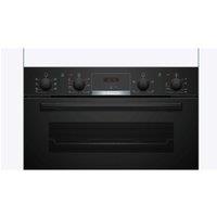 Bosch MBA533BB3B Series 4 Built In Double Oven with 3d Hot Air - Black