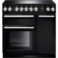 Rangemaster Nexus 90cm Electric Induction 146L Range Cooker - Black