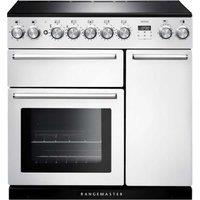 Rangemaster Nexus 90cm Electric Induction 146L Range Cooker - White