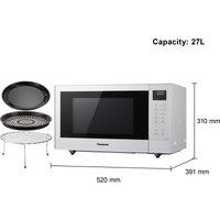 Panasonic 27L Slim Inverter Microwave with Grill, Oven & Air Fry CT55RW - White