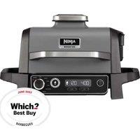 Ninja OG701UK Woodfire Electric BBQ Grill & Smoker - Black