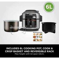 Ninja OL550UK Foodi 11-in-1 SmartLid Multi-Cooker 6L - Stainless Steel