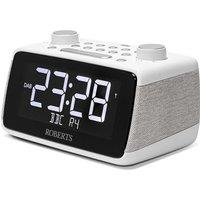 Roberts Ortus 4 FM/DAB/DAB+ Digital Clock Radio with Bluetooth - White