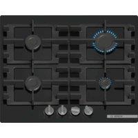 Bosch PNP6B6K40 Series 4 59cm 4 Burner Glass Gas Hob - Black