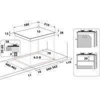 Hotpoint PPH60GDFIX 4 Burner Gas Hob 60cm - Silver