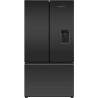 Fisher & Paykel RF540AZUB6 569L U/S Fridge Freezer with Ice & Water - Black Glass