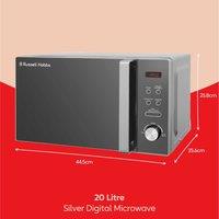 Russell Hobbs RHM2076S 800W 20l Solo Microwave - Silver
