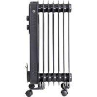 Russell Hobbs RHOFR7004A Portable Oil Filled Radiator 1.5KW 7 Fin - Anthracite