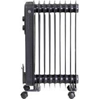 Russell Hobbs RHOFR9004A Portable Oil Filled Radiator 2Kw 9 Fin - Anthracite
