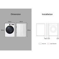 LG RHX7010TWB 10kg Condenser Tumble Dryer - White