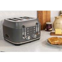 Rangemaster RMCL4S201GY 4 Slot Toaster - Grey
