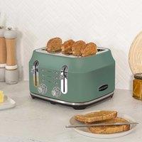 Rangemaster RMCL4S201MG 4 Slot Toaster - Green