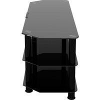 AVF SDC1250CMBB 125cm Glass Corner TV Stand - Black