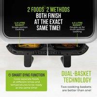 Tower T17177 Vortx Vizion 9L Dual Basket 9 Functions Air Fryer - Black