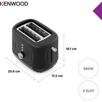 Kenwood TCP06.000BK Ripple Collection 2 Slot Toaster - Black