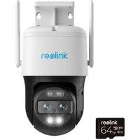 Reolink TMW4KSD64-UK 4K TrackMix Auto PTZ Mains WiFi AI + 64GB