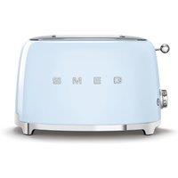 Smeg TSF01PBUK 50 s Style 2-Slot Gloss Blue Toaster