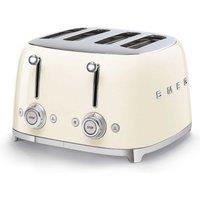 Smeg TSF03CRUK Retro 50s Style 4 Slice Toaster - Cream