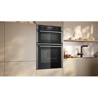 Neff U2ACH7AG7B N 50 Built-In Double Oven with Pyrolytic & EasyClean - Graphite
