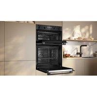 Neff U2ACH7AN7B N 50 Built-In Double Oven with Pyrolytic & EasyClean - Stainless Steel