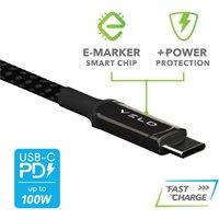 VELD VCC2E 2m 100w Super-Fast USB-C to USB-C Cable with E-Maker