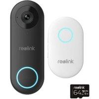 Reolink Advantage Series 2K+ WiFi Smart AI Doorbell & Chime + 64GB - VDW5MM64-UK